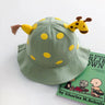 Cartoon Giraffe Baby Fisherman Cap Cute Deer Bucket Hat for Toddler Boy Girl Summer Soft Cotton Kids Sun Visor Hats