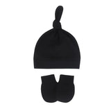 Newborn Baby Hat with Gloves Autumn Winter Warm Cotton Kids Beanies Stuff Children Accessories Infant Nightcap 0-6 Months Babies