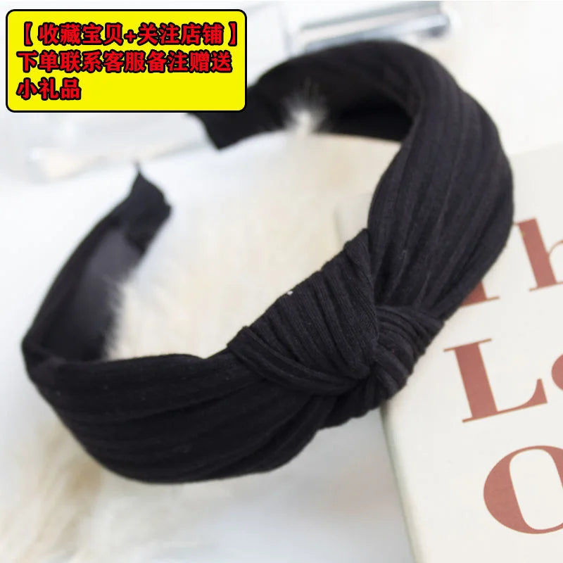 New Flower Headbands For Women Hair Hoop Knot Turban Headband Elastic Hairband Hair Accessories for Girls No Slip Stay