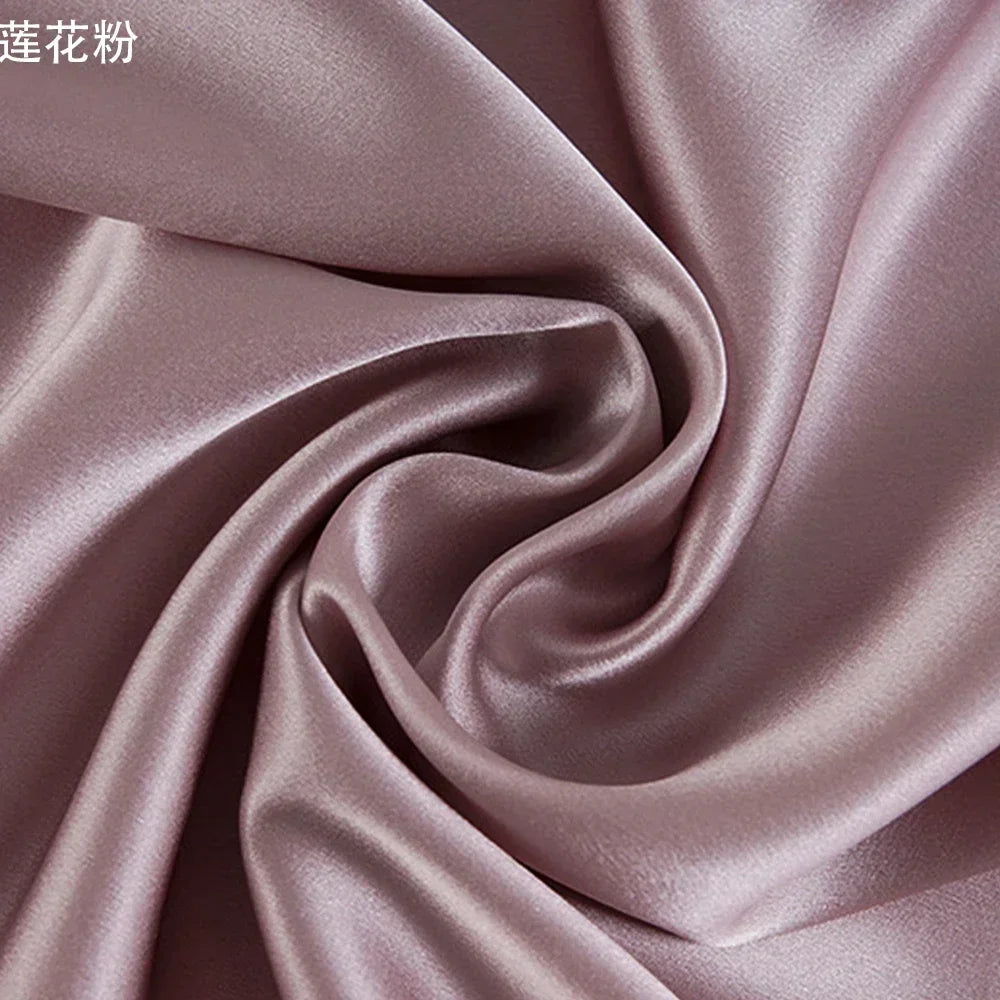 19 Momme Width 114cm 100% Pure Natural Mulberry Silk Fabric Make Clothing/Pillowcase/Eye Mask/Nightcap/Bedding/Pajamas Fabric