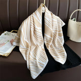 90*90Cm Square Scarf Twill Silk Feeling Women Head Shawls and Wraps Luxury Hair Tree Print Neck Scarves Hijab Bandana Pashmina
