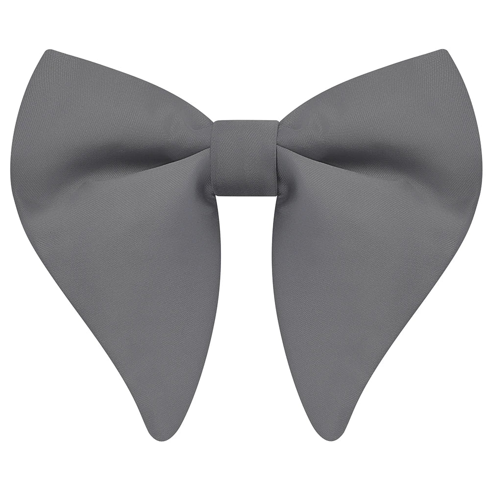 GUSLESON Fashion Pink Champagne Blue Solid Bow Tie For Men Classic Big Bowtie For Party Wedding Bowknot Adult Mens Tie