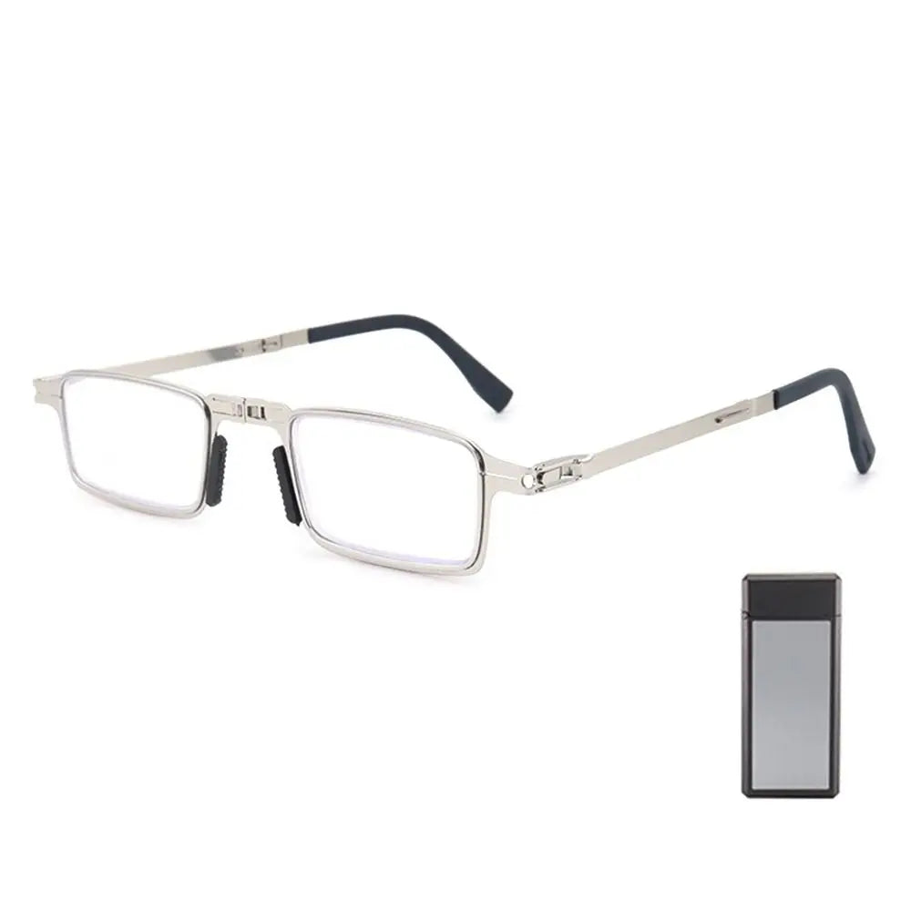 Blue Ray Blocking Anti-Blue Light Reading Glasses Portable With Glasses Bag Hyperopia Glasses Eye Protection Folding