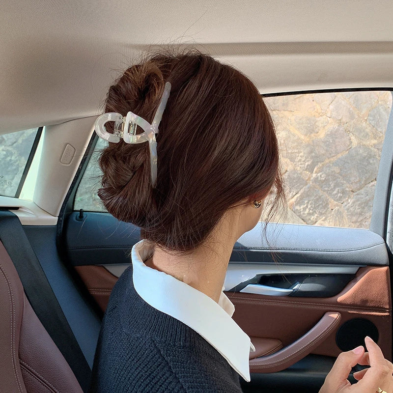 Bilandi Trendy Jewelry Acetate Hair Clip For Women Girl Head Hairpin Resin Hair Claw Headdress Female Hair Accessories