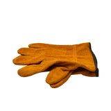 Labor Protection Cowhide Gloves Double-layer Yellow Safety Welding Wear-resistant Gloves Personal Protective Equipment