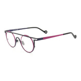 55266 Pure Titanium Glasses Frame Men Round Punk Eyewear 2022 New Male Classic Full Optical Prescription Eyeglasses Frames