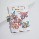 5PCS Sweet Macarons Gradient Color Cute Butterfly Kids Hairpins Children Headwear Princess Barrette Girls Hair Accessories