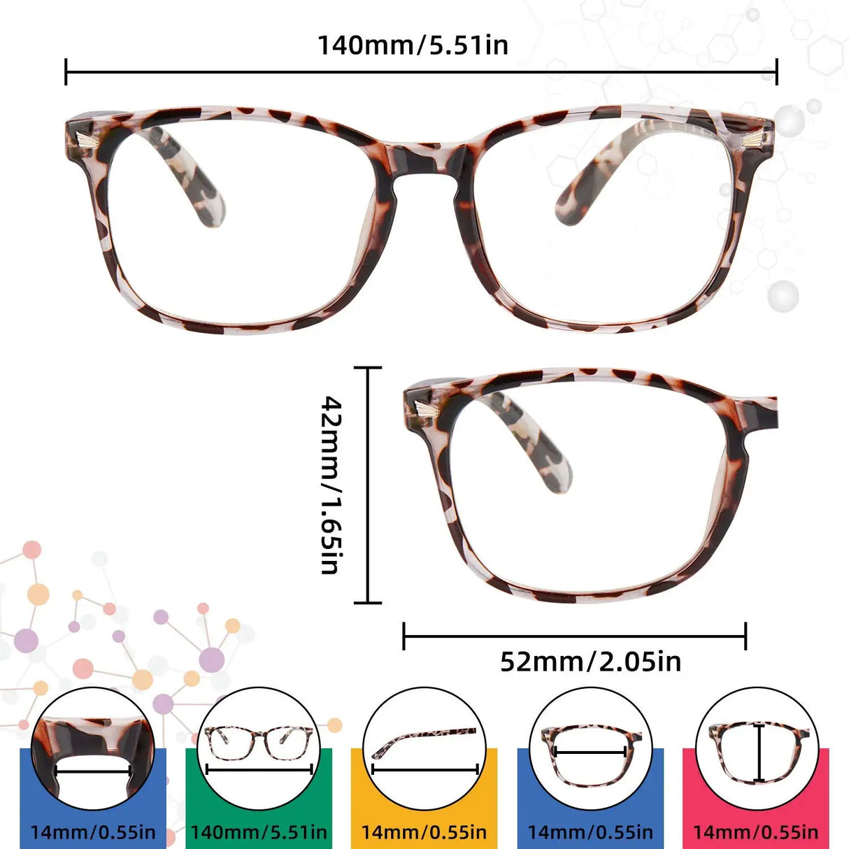 Blue Light Blocking Glasses | Computer Reading/Gaming/TV/Phones Glasses for Men Women | Night Driving UV Glare Glasses