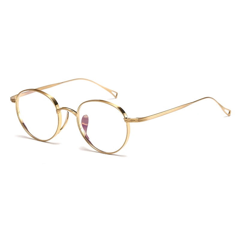 2015 Round Eyeglass Titanium Retro Square Glasses Frames Men Women Eyeglasses Frames Eyewear Business Korean Spectacles Frame
