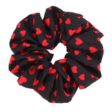 Valentines Hair Ties Heart Hair Scrunchies Elastics Hair Band Ponytail Hair Ropes for Women Girl Valentines Day Hair Accessories