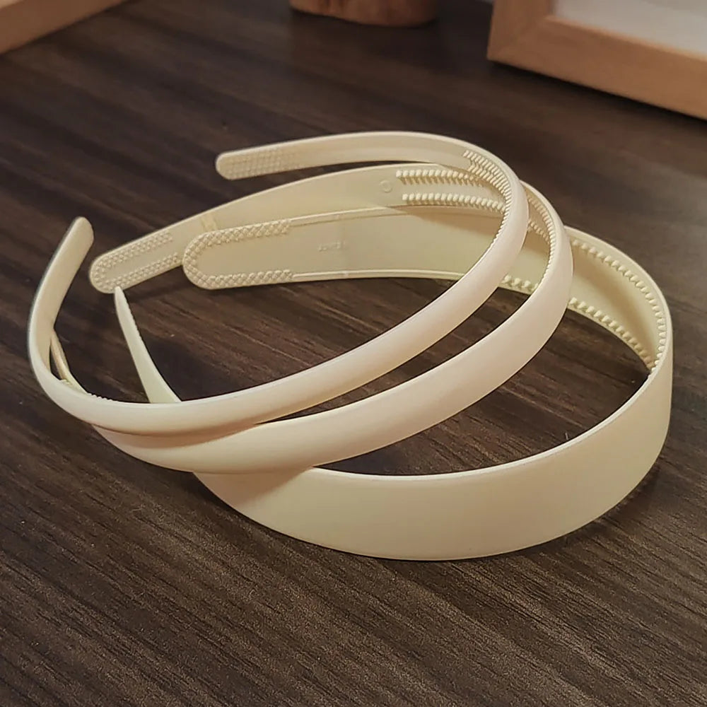 3pc European and American Black Khakistyle  Hairbands Headbands for Women Girls Men Sport Washface Korean Hair Accessories Tool