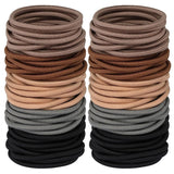 100Pcs Black Elastics Small Hair Ties Elastics Small Hair Rubber Bands Accessories Ponytail Holders for Women Girls Baby Toddle