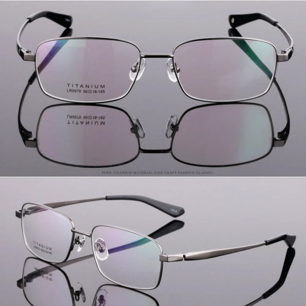 BETSION New Retro Square Pure Titanium Upscale Men Optical Glasses Frames Women Fashion Prescription Eyeglasses