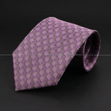 New Design Wedding Men Tie Purple Solid Striped Paisley Flower Neckties Men Business Dropshipping Groom Collar Accessories Gift