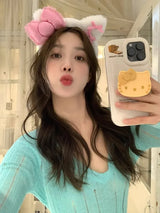 Kawaii Anime Cartoon Fashion Cat Hairband Bow Plush Hair Accessories Decorate Creative Personality Fashion Birthday Gift
