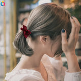 Silk Hair Scrunchies Elastic Hair Bands Not Hurt Hair Women Elegant Headwear Hair Ties Ponytail Holder Hair Rope Rubber Bands