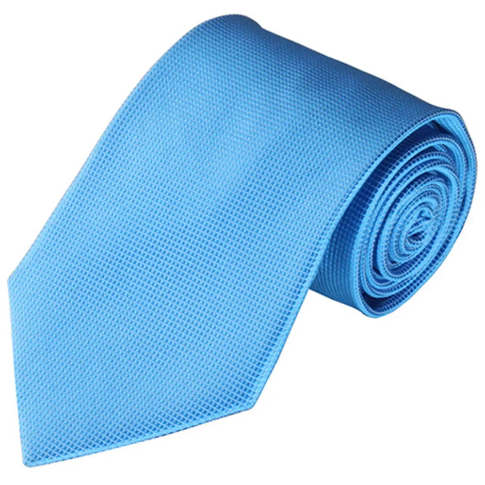 Fashion Men's Tie Business Wedding Gifts Accessories Mens Silk Tie Solid Neck Ties Man Black Blue Red White Necktie for Men