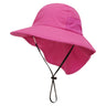 Spring Summer Baby Hat Beach Sun Protection Neck Kids Bucket Hats for Girls Boys Adjustable Children Cap Baby Accessories 6M-6Y