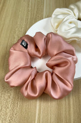 100% Mulberry Silk Hair Scrunchies Elastic Rubber Band Hair Ties Big Large Gum Ropes Ponytail Holders for Women Girls 19 Momme