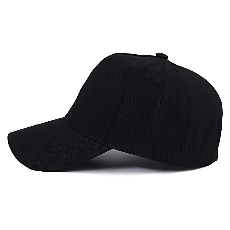 Wholesale 5-Panel Solid Color Embroidery Baseball Cap Custom Logo Snapback Cap Outdoor Curved Roof Dome Sunscreen Sports Cap