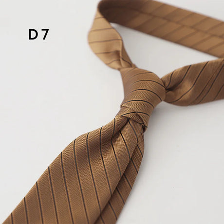 New Jacquard Polyester 8CM Formal Red Brown Neckties Men's Casual Cartoon Neck Tie Suit Cravat Wedding Party Banquet Accessories