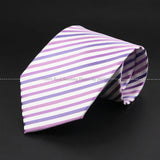 New Design Wedding Men Tie Purple Solid Striped Paisley Flower Neckties Men Business Dropshipping Groom Collar Accessories Gift