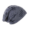 Unisex Men Women Beanie Cotton Night Sleep Cap Bonnet Chemo Hat Headwear Turban Baggy Hair Care Nightcap Pullover Hat Solid Colo