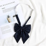 Korean style elegant Ties for men gifts Top clothes accessories Wedding  Black Gray Striped JK Ladies Collar Slim Neck Bow tie
