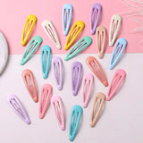 10-40Pcs/pack Colors Hair Clips For Women Girls Fashion Solid Kids Hair Accessories Snap Metal Barrettes Hairpins Clip Bobby Pin