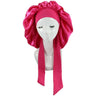 Women Big Size  Satin Cap for Sleeping Hat Night Sleep Cap Hair Care Silk Bonet Stain Hair Cap for Women Curly Springy Hair