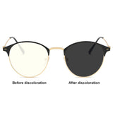 Photochromic Blue Light Blocking Glasses 2 In 1 Anti-ultraviolet Eyeglasses Anti Light Sunglasses For Men And Women