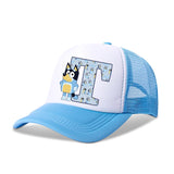 Blueyi Bingo Kids Baseball Cap Cartoon A-Z Letter Print Sun Hat Boys Summer Casual Caps Kawaii Adjustable Peaked Hats Child Gift