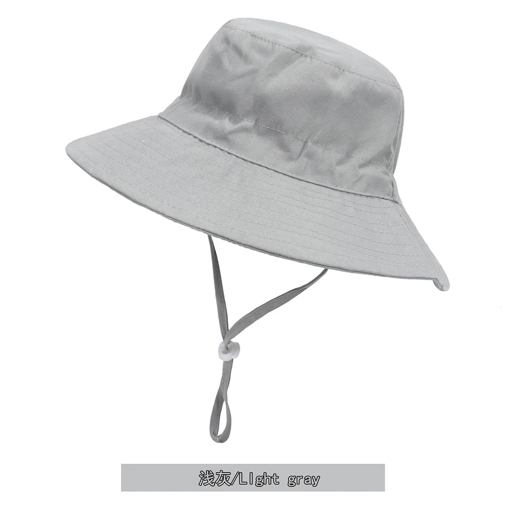 XS,M,L Summer Baby Sun Hat UV Protection Kids Bucket Hat For Girls Boys Outdoor Panama Beach Caps Toddler Infant Bucket Cap