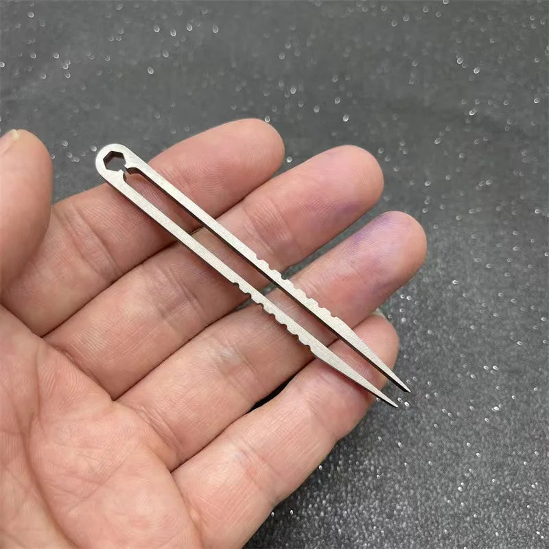 Titanium TC4 Clip Tweezers Pick Up Clamping EDC Multipurpose Gadget Professional Camp Outdoor Pocket Maintenance Tool 6 Colors