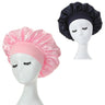 2PCS Milk Imitation Silk Wide Brim Satin Cloth Women's Hair Hat Bonnet Elastic Band Headwear bonnets for women