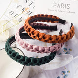 Braided Headband Women Girls Elastic Hairbands Non-slip Fashion Weaving Hair Hoop Bands Female Bezel Hair Accessories Headwear