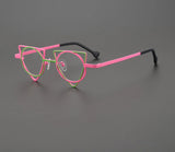 Ultra Light Pure Titanium Inverted Triangle Glasses Frame Female New Multi-color Personality Myopia Reading Prescription Eyewear