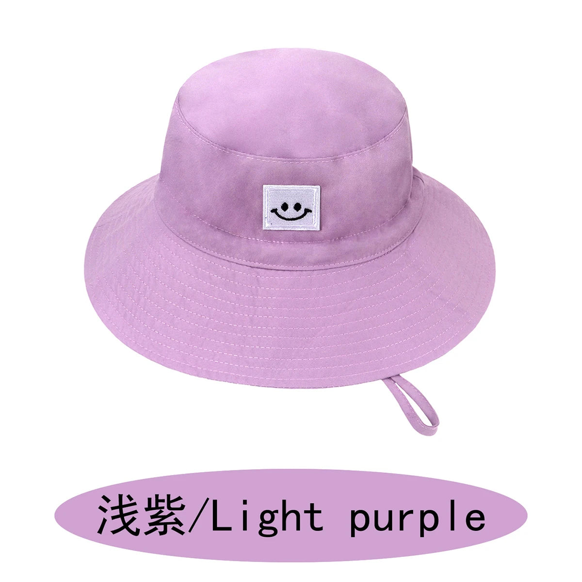 SMILE Baby Sunhat Summer Spring Kids Bucket Hat For Girls Boys Children Big Visor Cotton Sun Cap Beach Travel Panama Hats Caps