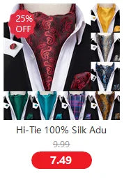 Hi-Tie Jacquard Silk Mens Bowtie Bow Tie Hanky Cufflinks Set Pre-tied Butterfly Knot Black White Grey Blue Red Green Pink Purple