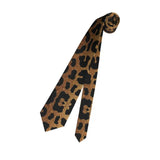 Leopard Men Neckties Silk Polyester 8 cm Narrow Tiger King Neck Tie for Men Suits Accessories Wedding Party Cosplay