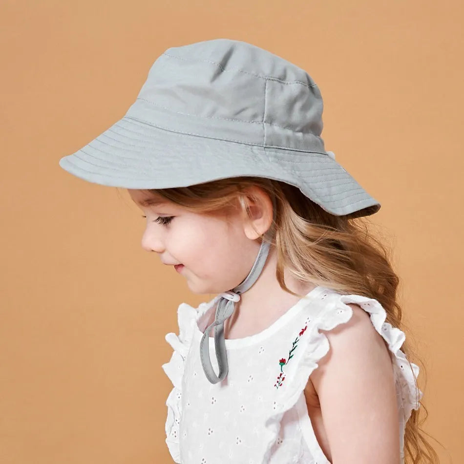 Newborn Baby Hats Boys Girls Panama Summer Kids Sun Hat Infant Beach Fisherman Bucket Hat Children Breathable Outdoor Hats