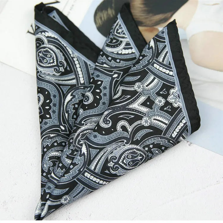 New Dot Red Print Pocket Square Floral Chest Towel Paisley Suits Wedding Gentlemen Hankies Men's Handkerchiefs Pocket Squares