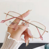 Blue Ray Blocking Anti-Blue Light Glasses Eye Protection PC Square Eyeglasses Ultralight Optical Spectacle Eyeglass Office