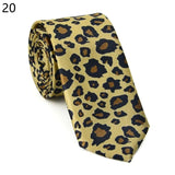 5cm Musical Note Printed Tie College Students Narrow Neckties Leopard Check Performance Ties For Men Daily Neckwear Gravata Gift