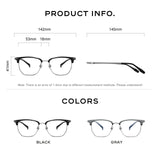 CAPONI Original Designer Men Glasses Frames Pure Titanium  Business Eyewear Anti Blue Light Multifunctional Frame Glasses J23615