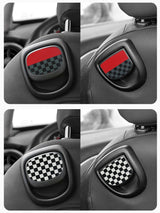 Leather Car Rear Seat Back Handle Decal Cover Protective Sticker For Mini Cooper R56 R55 F56 F57 Interior Decorative Accessories