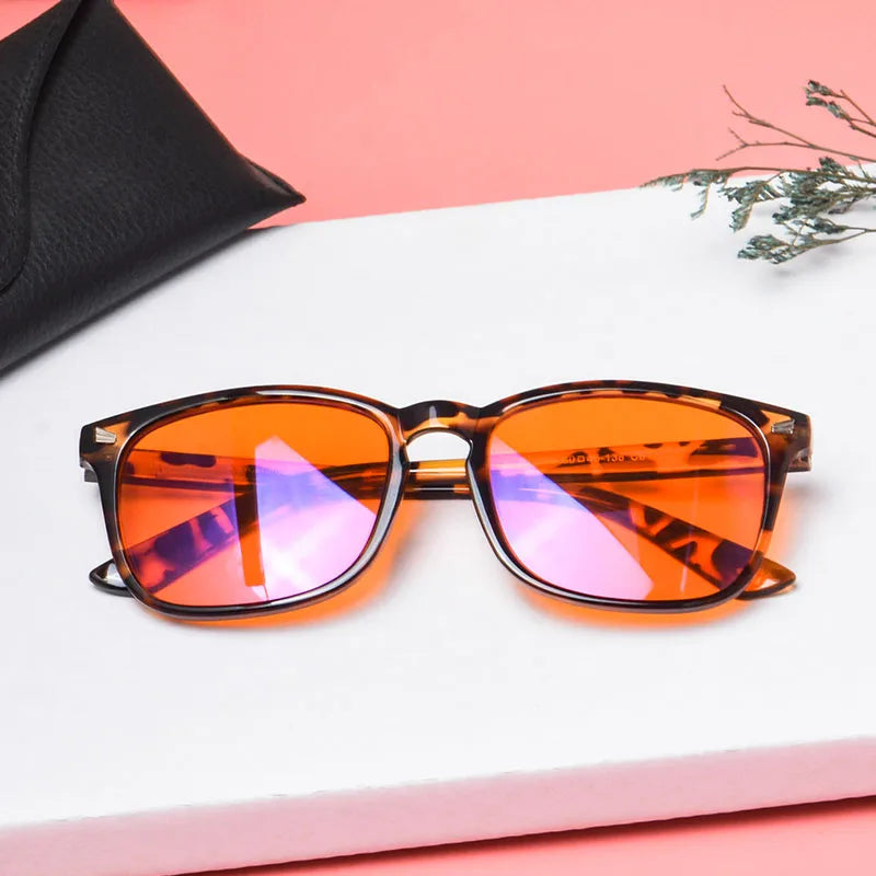 Blue and Green Wavelength Blocking Glasses Disruptive Light Blocking Glasses for Better Sleep Eliminate Eye Strain