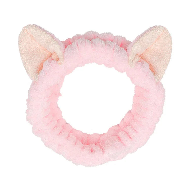 Headband For Washing Wash Face Rabbit makeup Hairbands Girls Elastic Holder Hair Strap Bands Ears Turban Hair Accessories