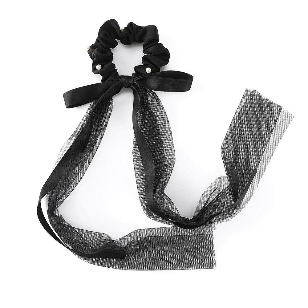 AWAYTR Tassel Elasticity Hair Band Scrunchies Hair Accessories Hair Bands Ties Elastics Ponytail Holders for Women Girls