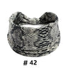 Leopard Print Headbands for Women Wide Boho Turban Head Wraps Cotton Knotted Elastic Hairbands Non Slip Workout Hair Accessories